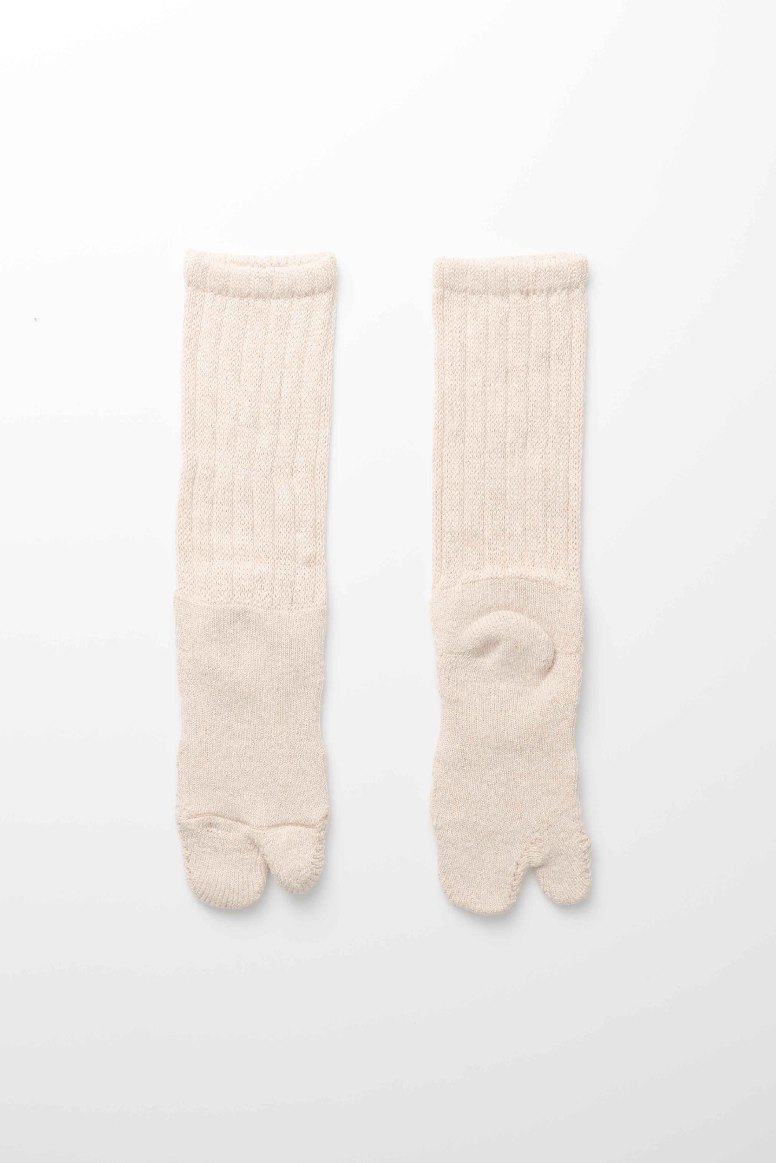 WOOL TABI PILE SOCKS