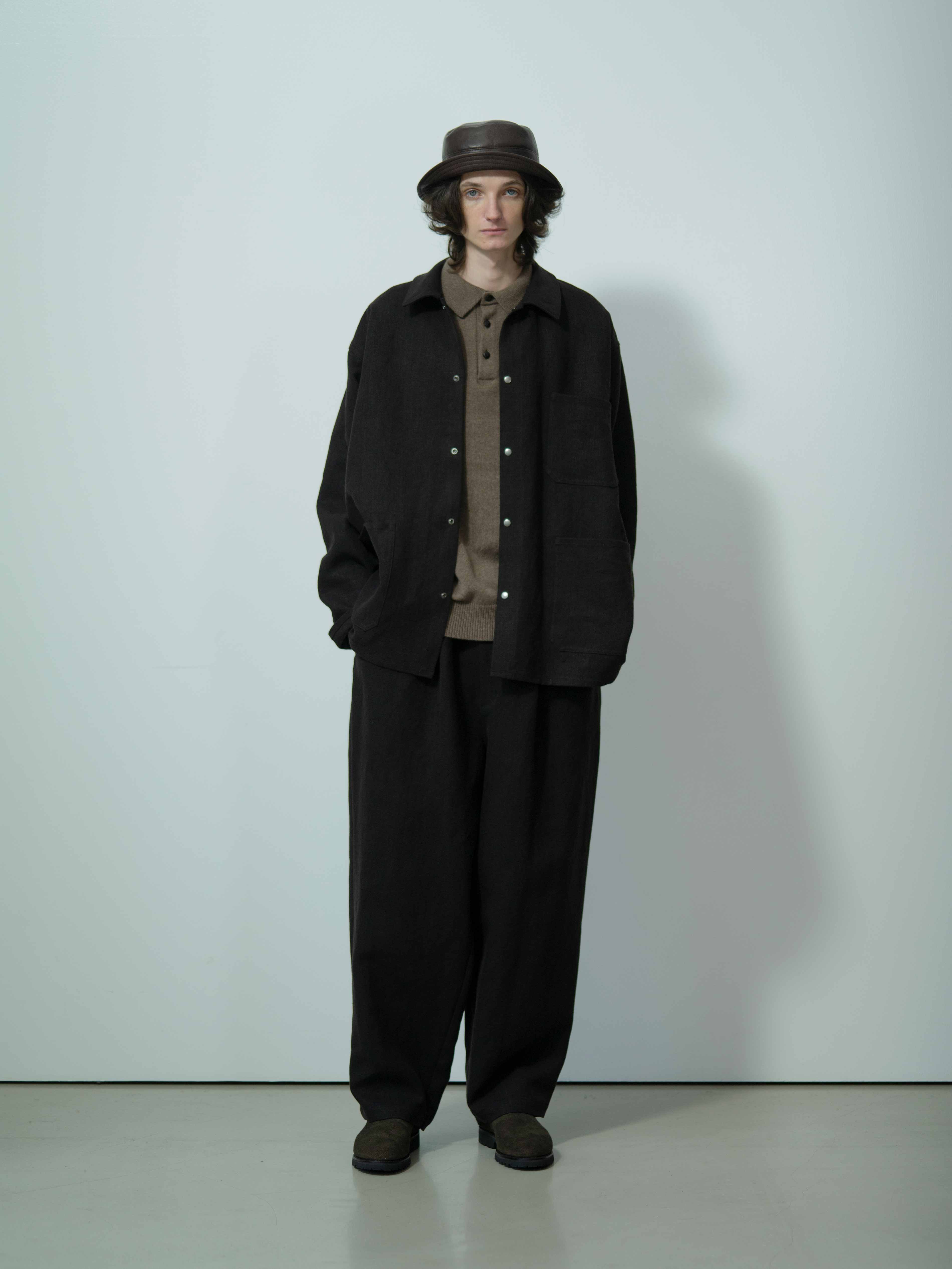 DOUBLE PLEATED WIDE EASY PANTS