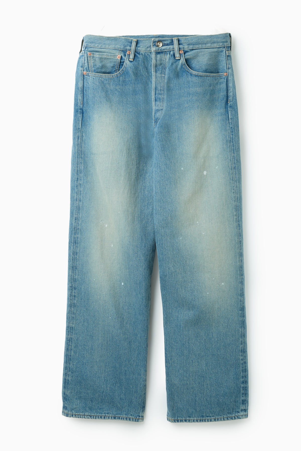 5POCKET STRAIGHT FADE DENIM PANTS