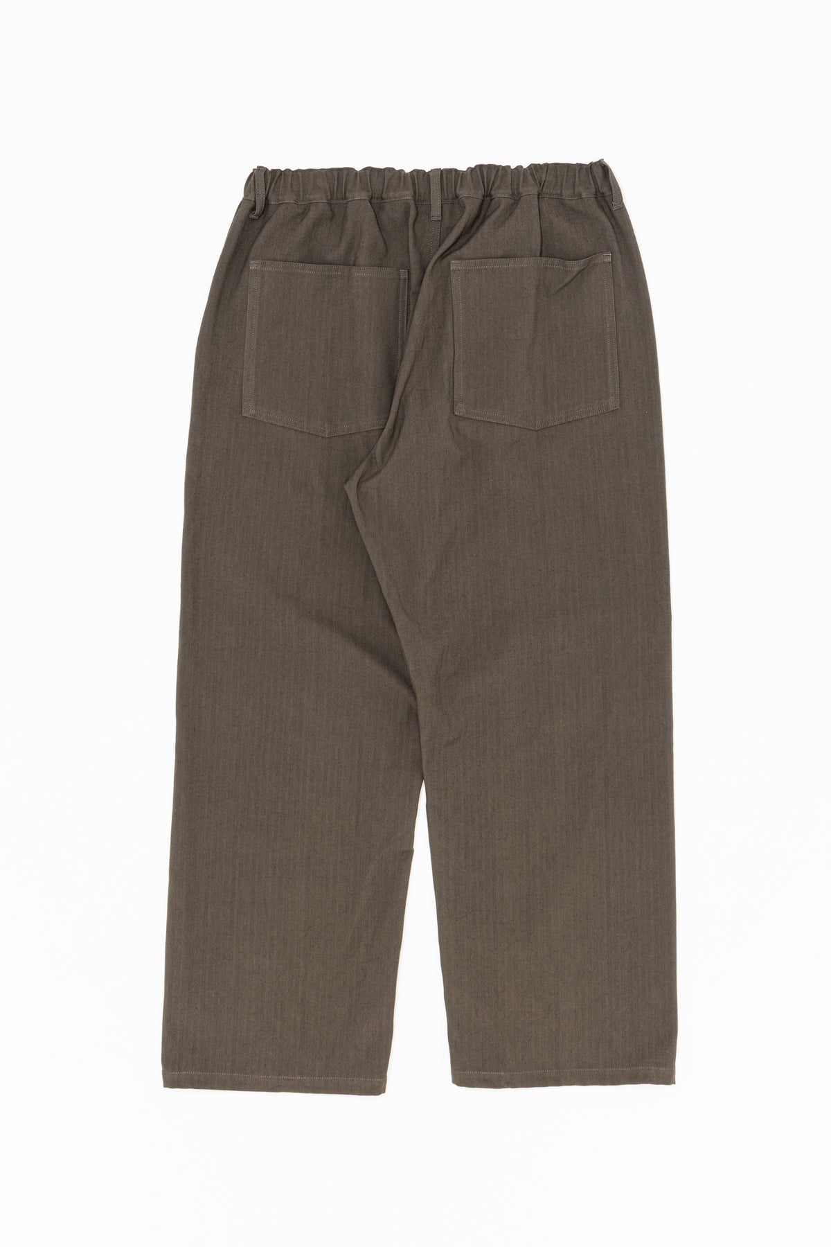 COTTON RAYON HERRINGBONE WORK 5POCKET EASY PANTS