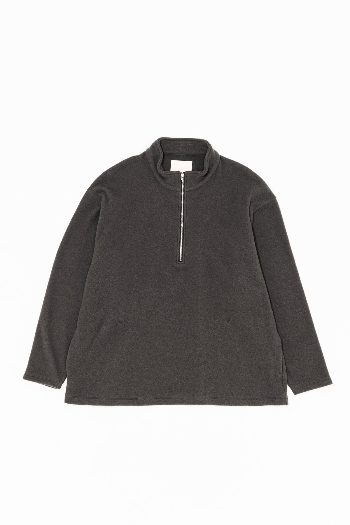 WOOL FLEECE HALF ZIP PULLOVER