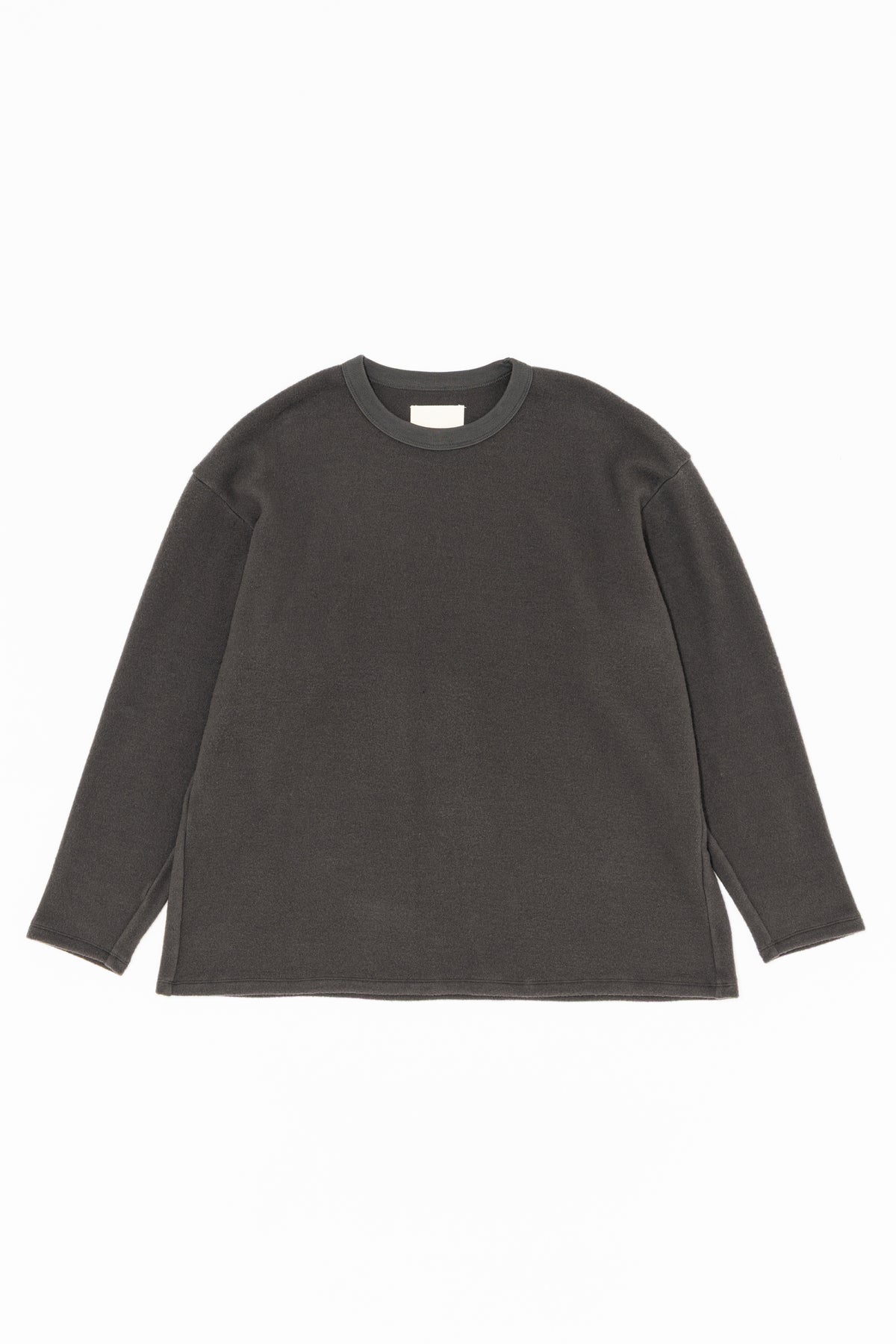 WOOL FLEECE CREW NECK PULLOVER
