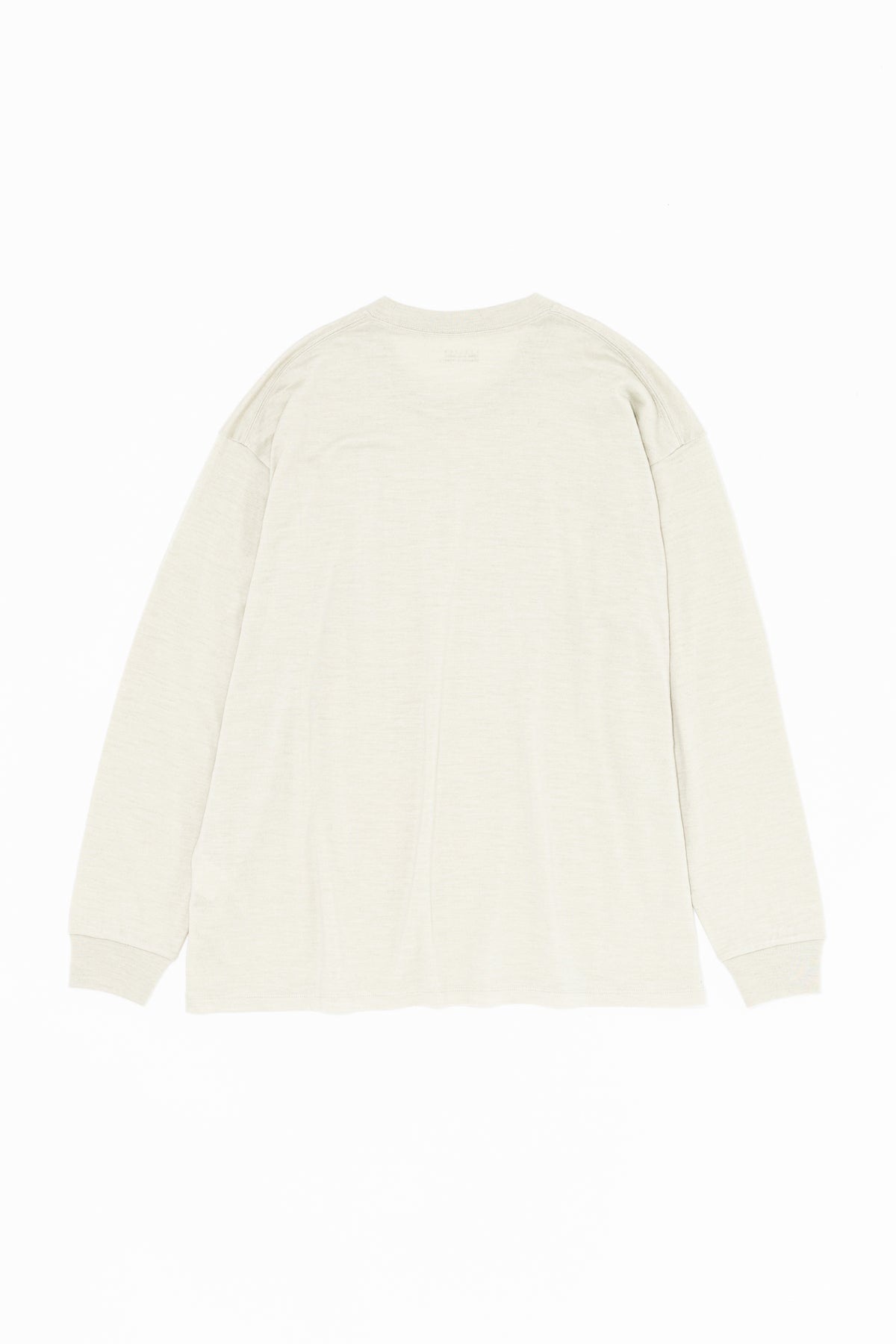 WOOL RAMIE JERSEY CREW NECK PULLOVER