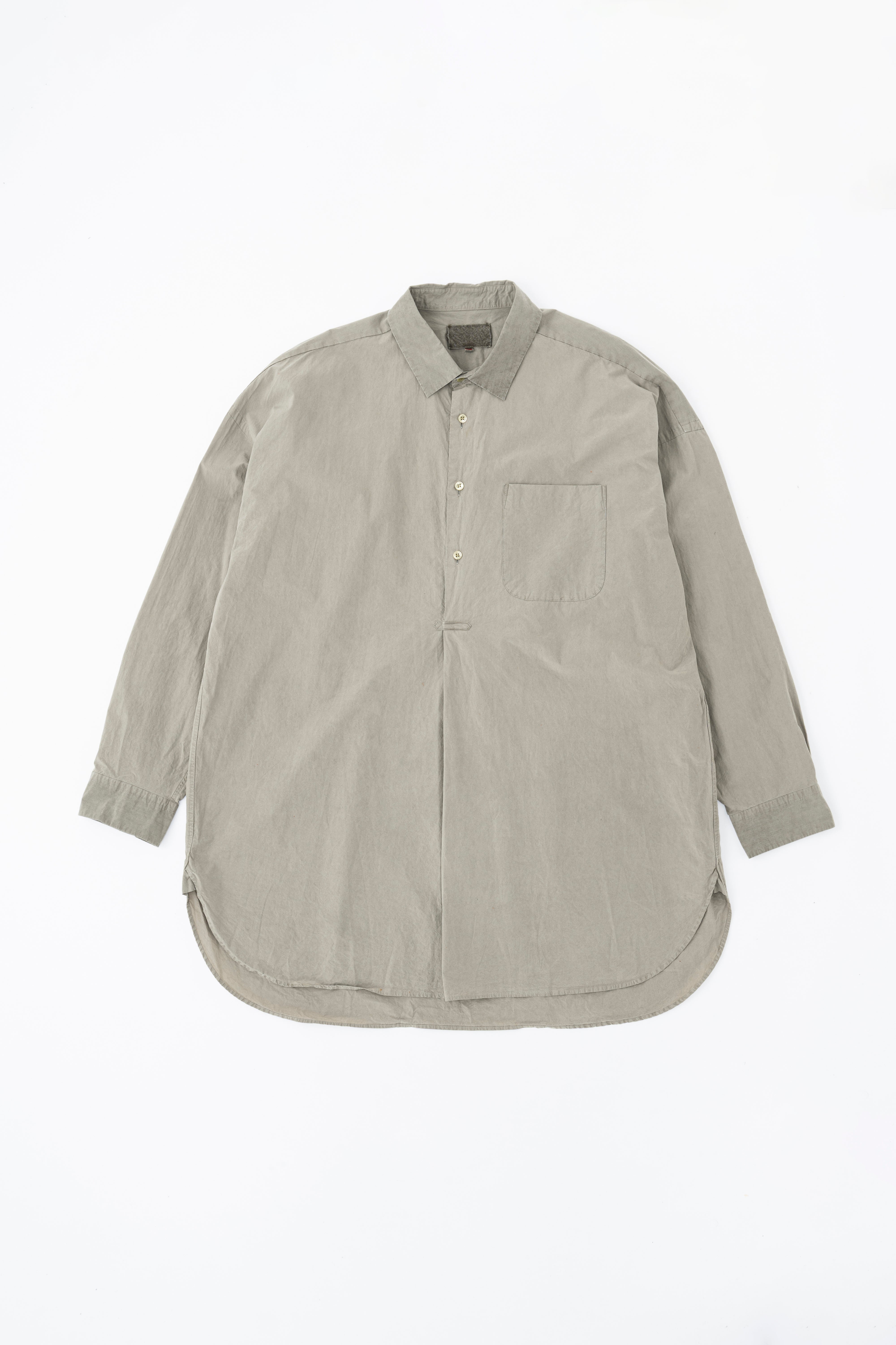 REGULAR COLLAR S/S SHIRT (NATURAL GARMENT DYE)