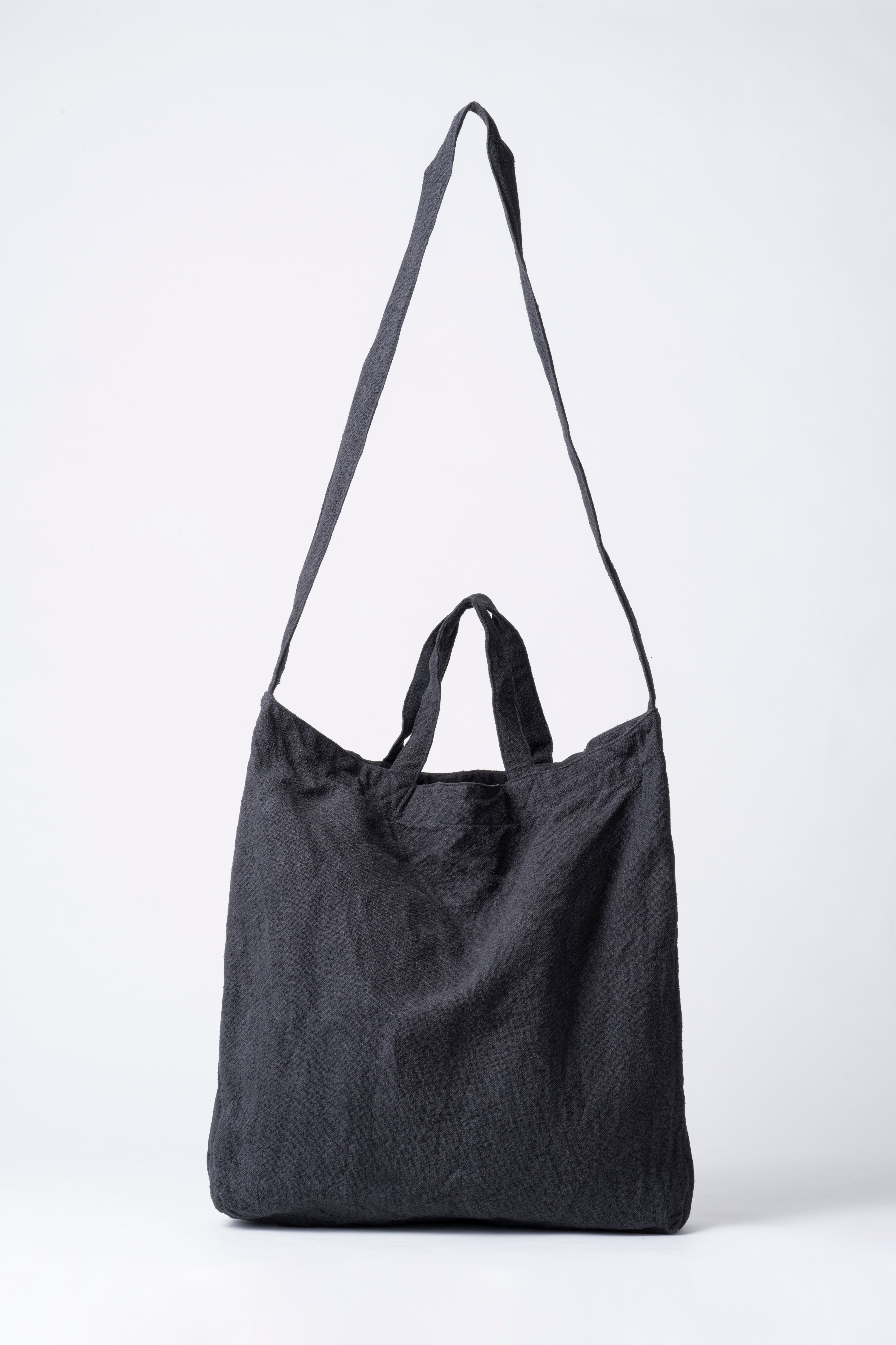 RESEARCHER BAG - LARGE (SILK × LINEN CANVAS)