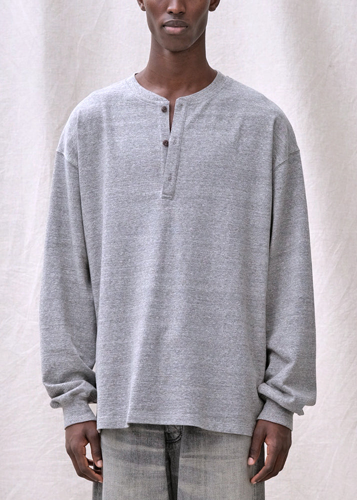 L/S HENLEY NECK