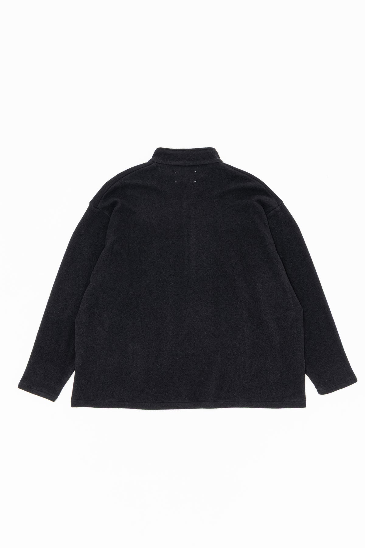 WOOL FLEECE HALF ZIP PULLOVER