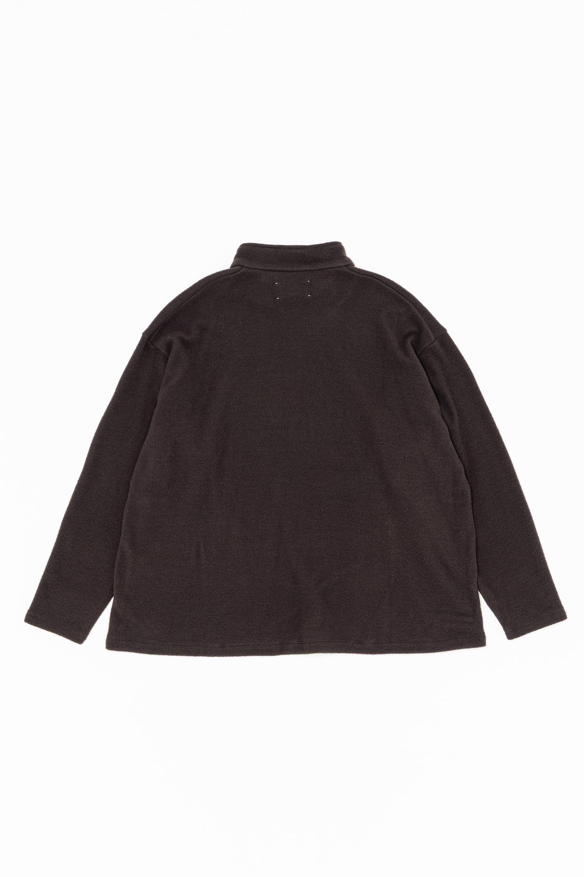 WOOL FLEECE HALF ZIP PULLOVER