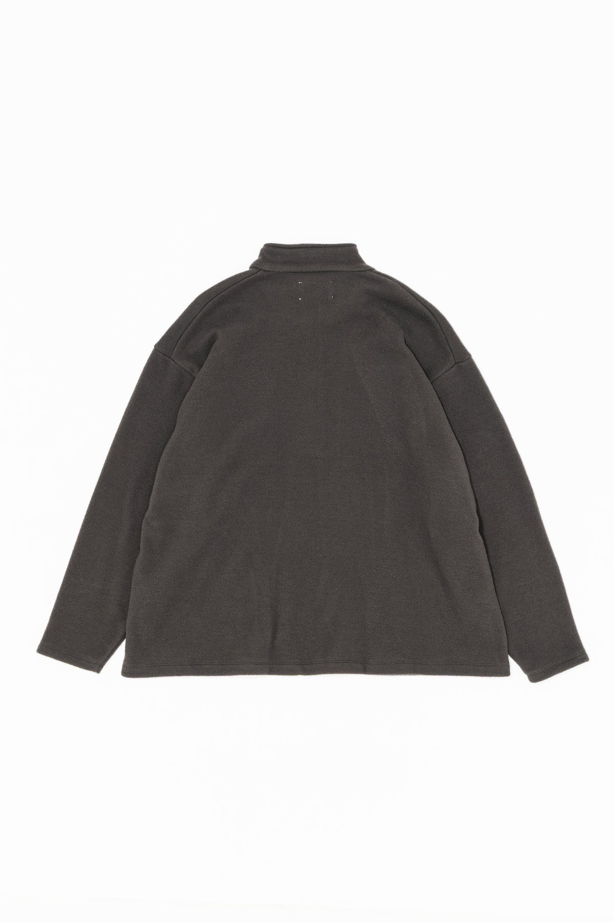 WOOL FLEECE HALF ZIP PULLOVER
