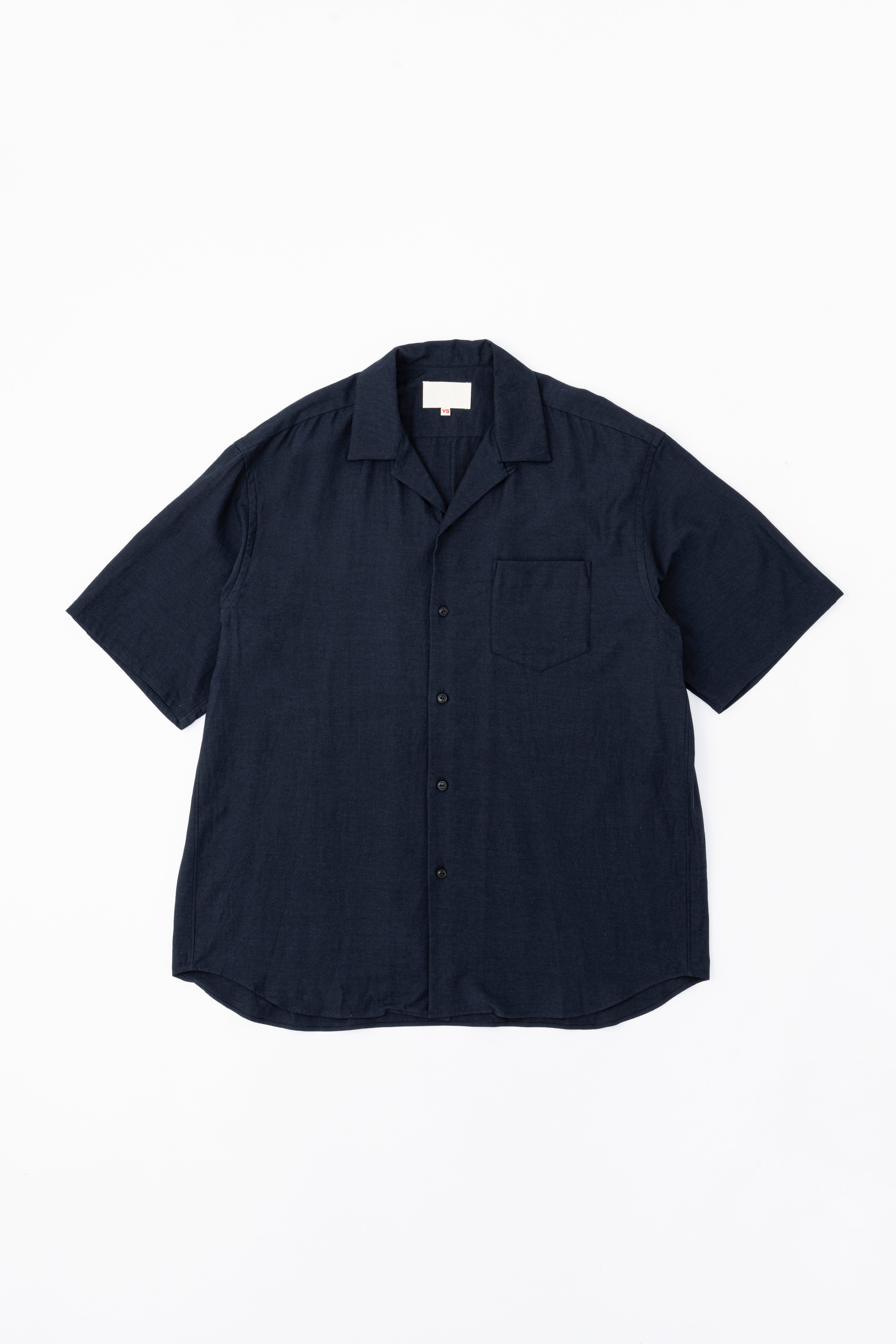 OPEN COLLAR S/S SHIRT