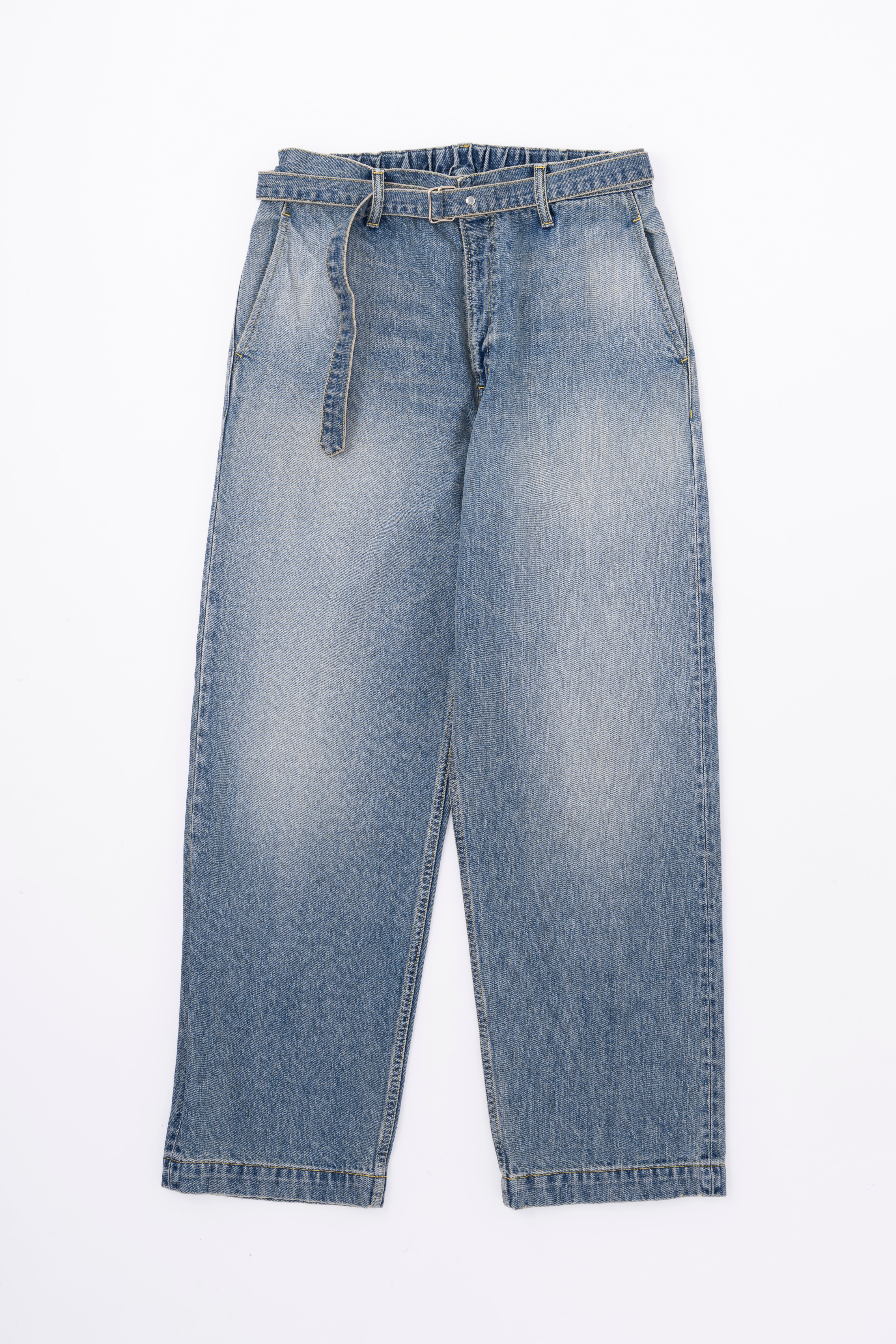 DENIM WIDE TROUSERS