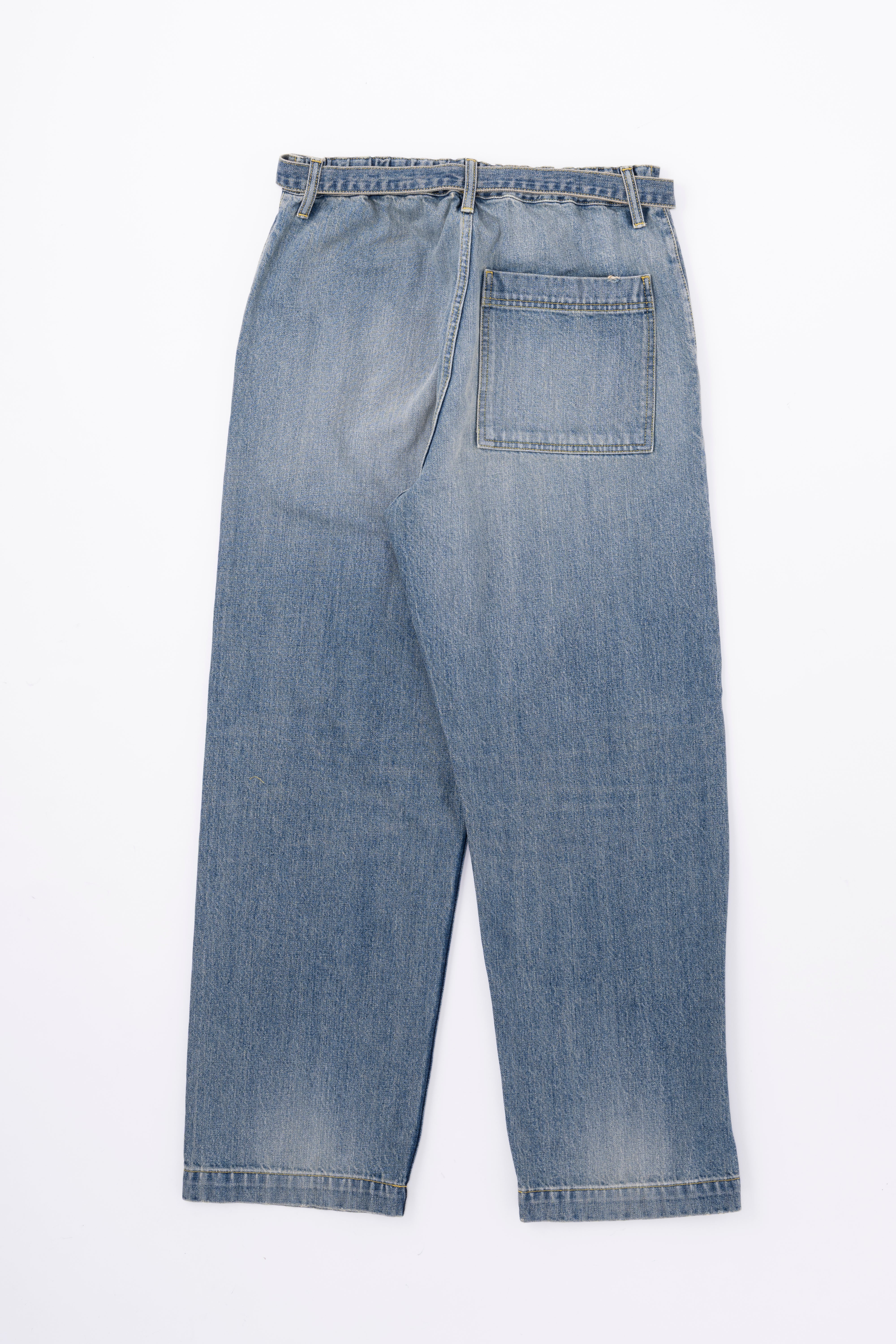 DENIM WIDE TROUSERS
