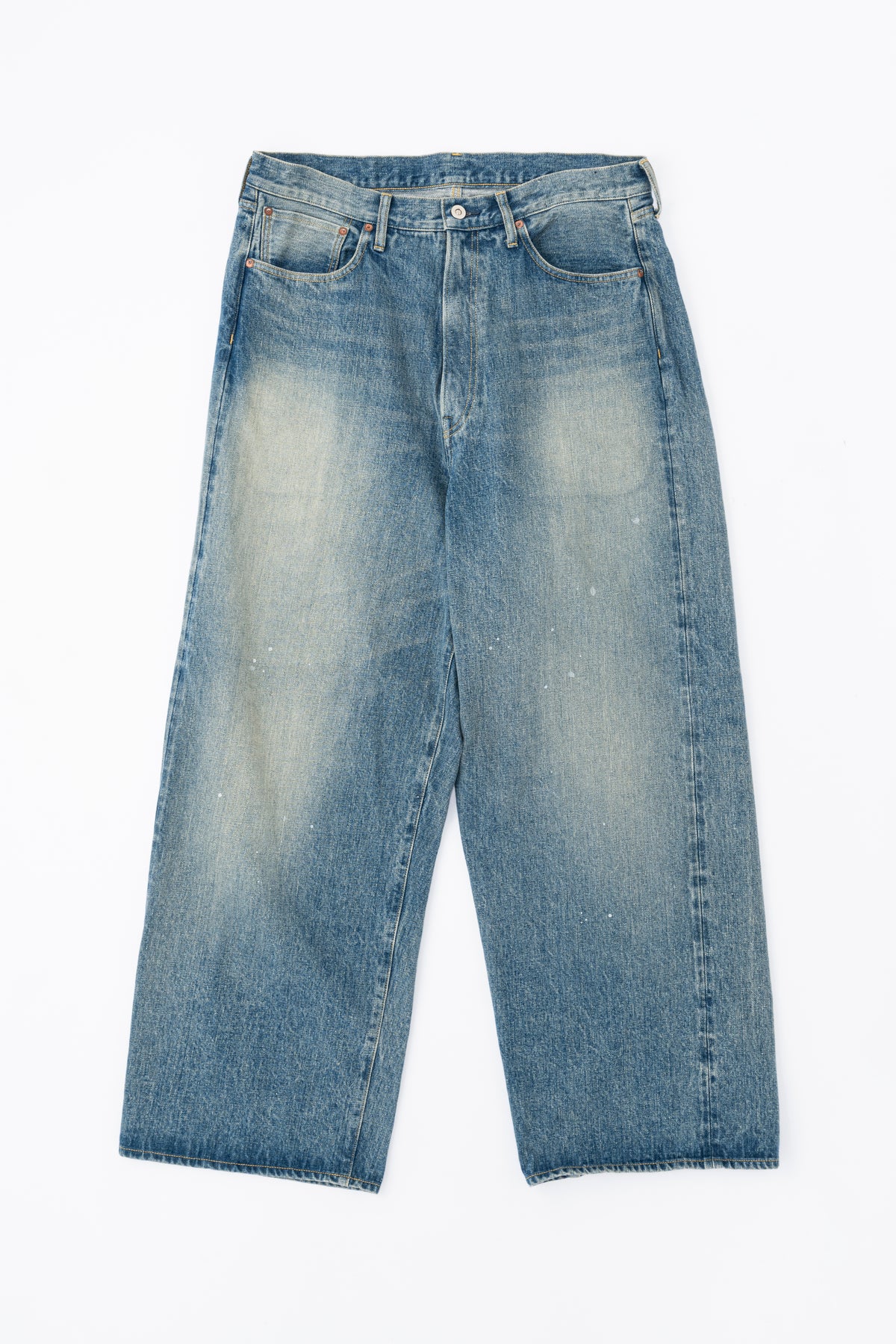 5POCKET BAGGY FADE DENIM PANTS