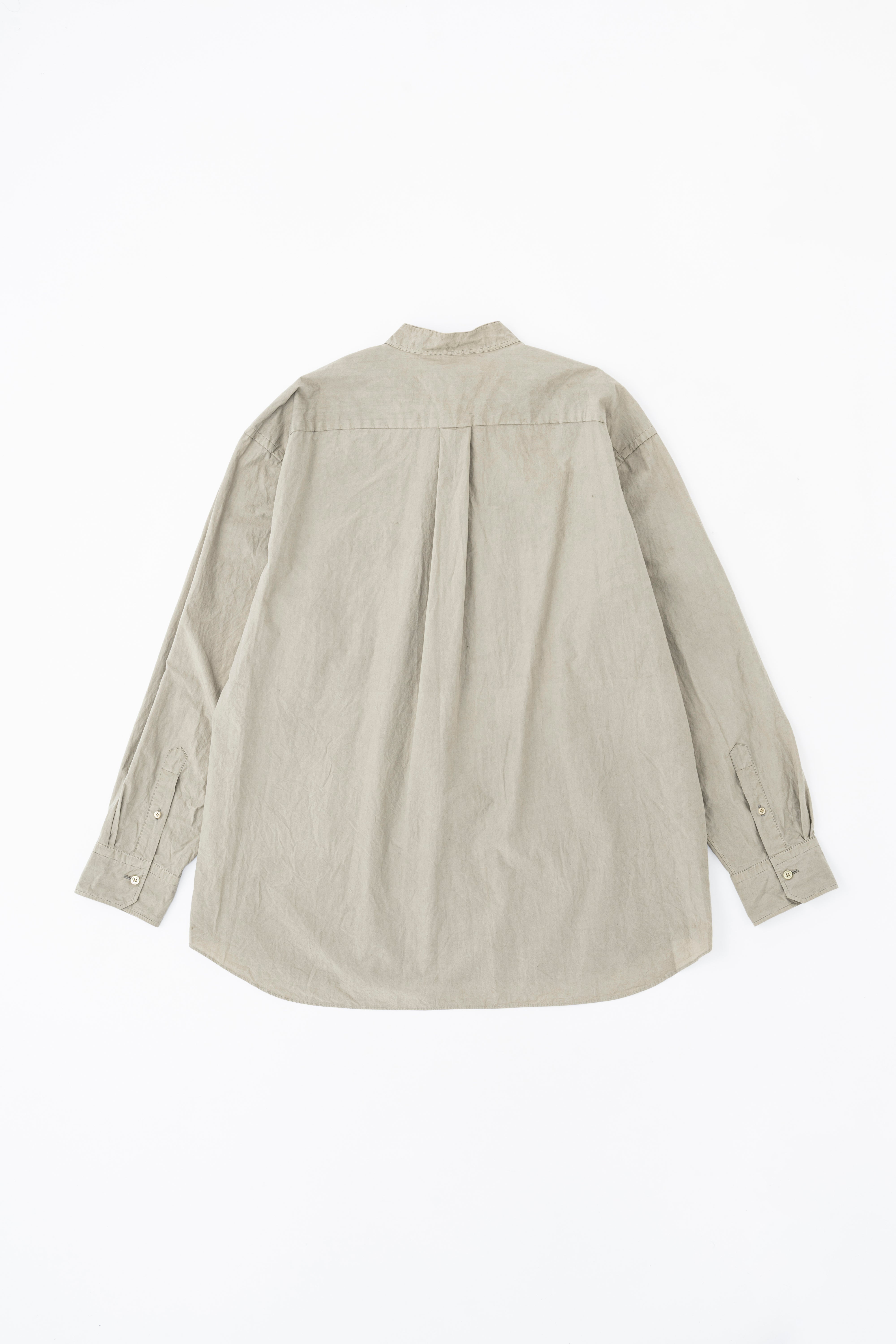 BAND COLLAR SHIRT（NATURAL GARMENT DYE)