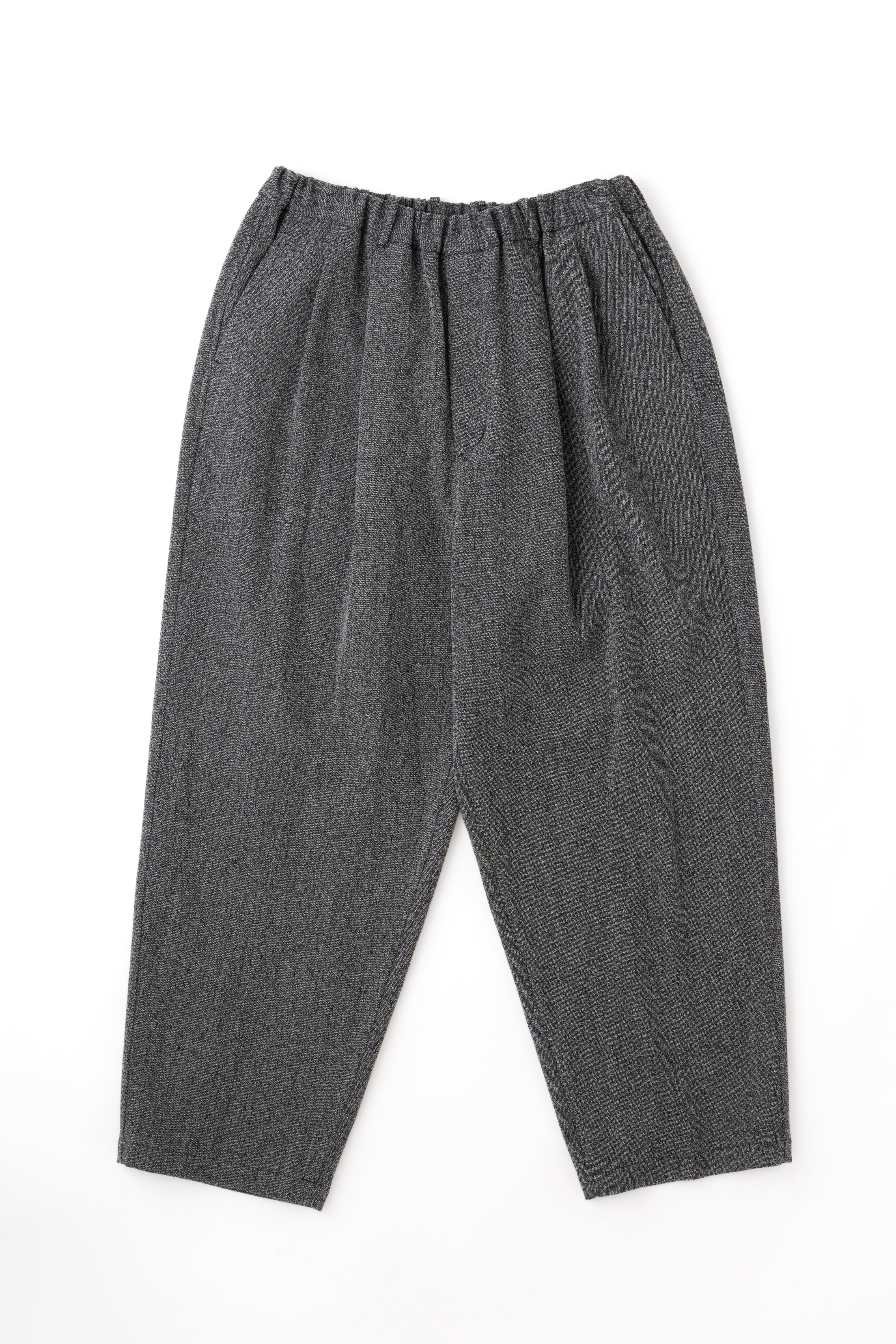 DOUBLE PLEATED WIDE EASY PANTS
